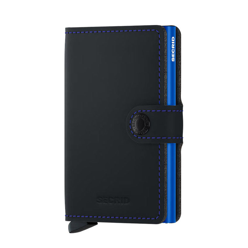 Secrid Miniwallet Matte Black & Blue